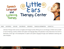 Tablet Screenshot of littleearstherapy.com